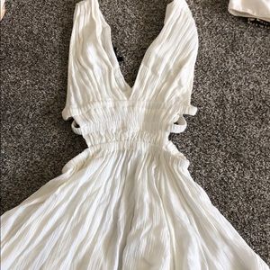 White Flowy Dress